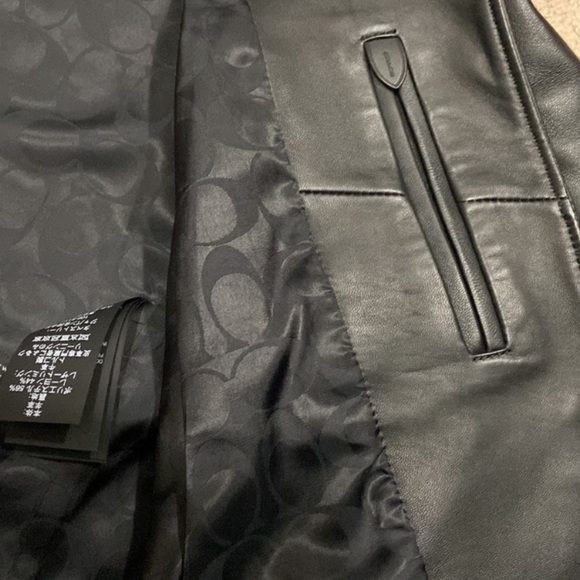 Coach 100% Leather Jacket for Women - Picture 9 of 16